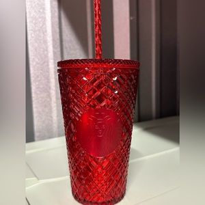 NEW Starbucks venti red jeweled tumbler